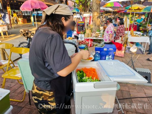 タイ　チェンマイ旅行　観光　JJマーケット　JJ Market Chiang Mai　Jing Jai Market　ジンジャイマーケット　土日　週末　オーガニックマルシェ　朝市　市場　ハンドメイド