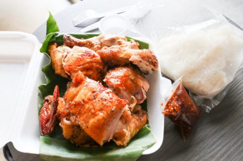 チェンマイ旅行　モンチェム　屋台　ガイヤーン　焼き鳥　鶏肉